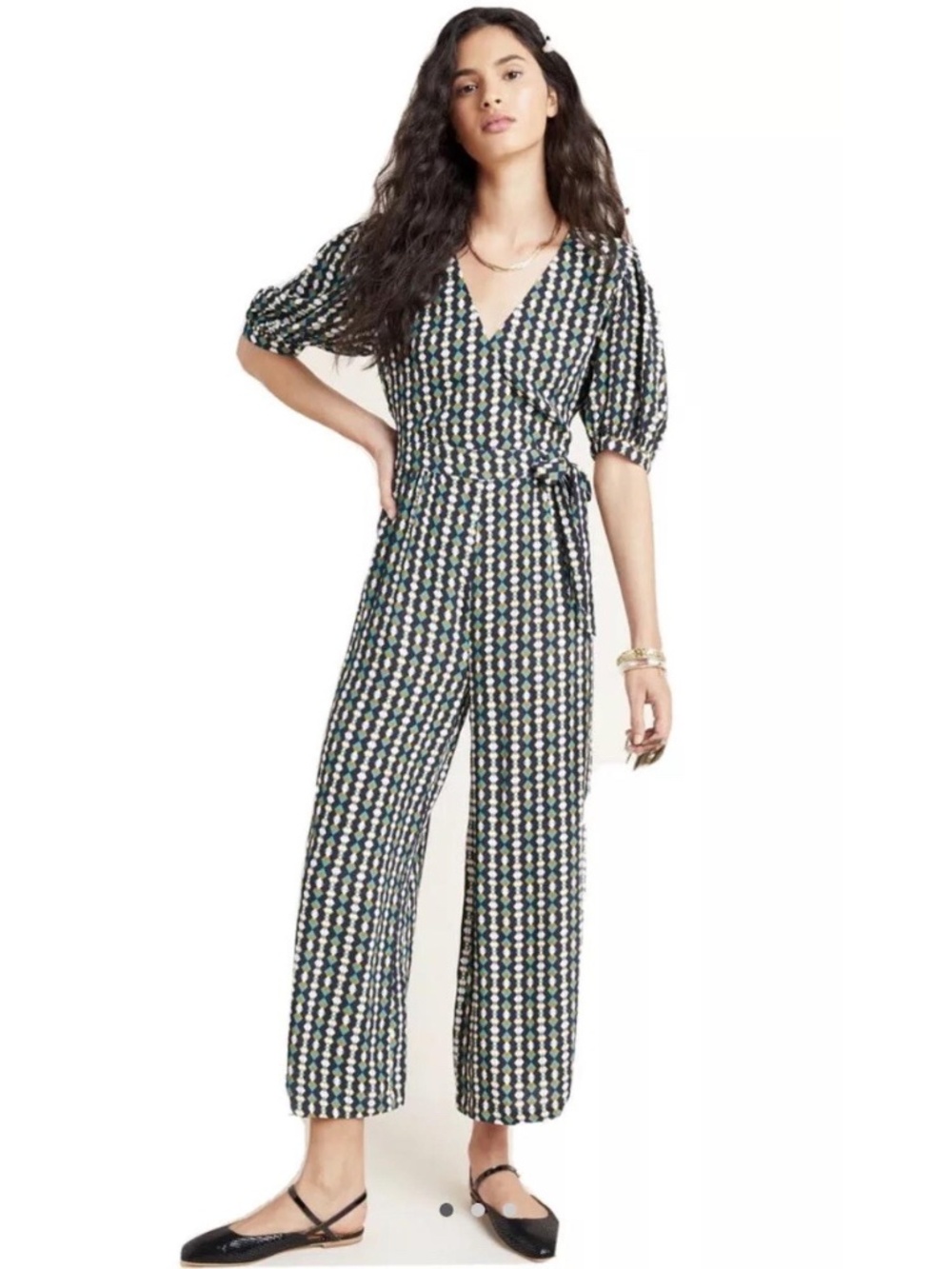 Kachel x Anthropologie Wrap Jumpsuit